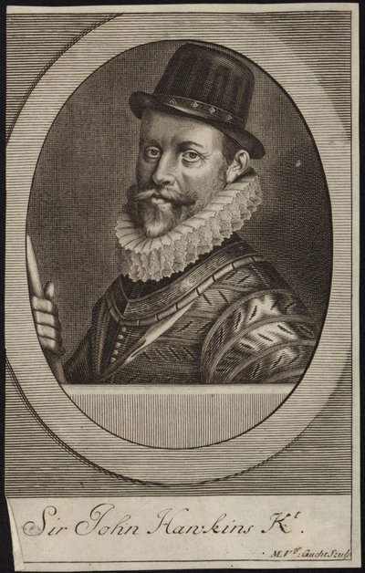 Portræt af Sir John Hawkins af English School
