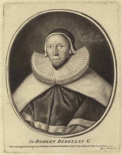 Portræt af Sir Robert Berkeley af English School