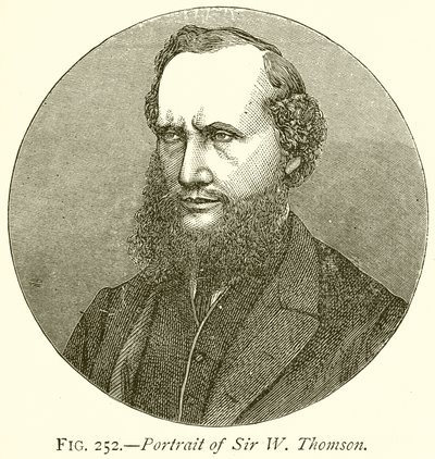 Portræt af Sir W. Thomson af English School