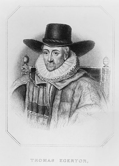 Portræt af Thomas Egerton (ca. 1540-1617) fra 