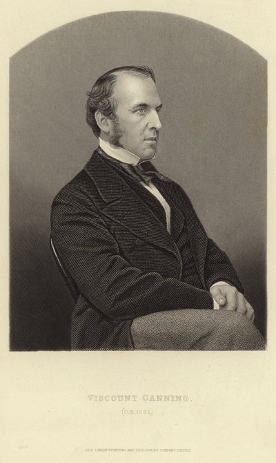 Portræt af Viscount Canning af English School