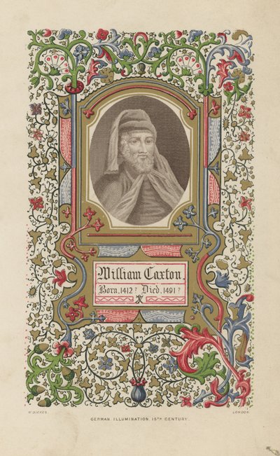 Portræt af William Caxton af English School