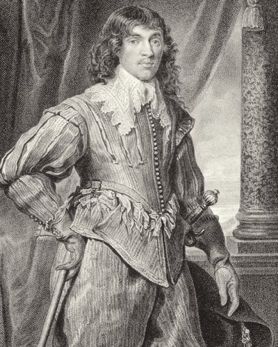 Portræt af William Hamilton, 2. hertug af Hamilton (1616-51), fra 