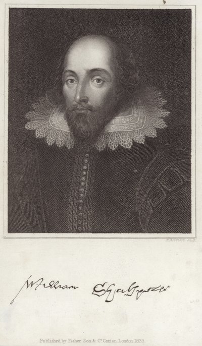 Portræt af William Shakespeare af English School