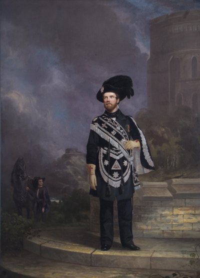 Portræt af en frimurerisk tempelridder, midten af det 19. århundrede af English School