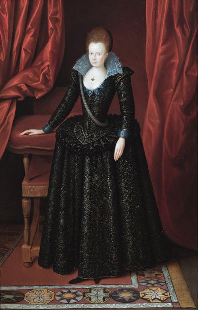 Portræt af en dame, kaldet Lady Arabella Stuart af English School