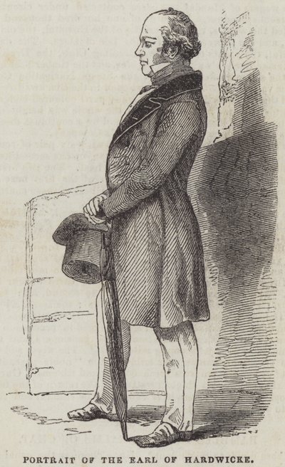 Portræt af jarlen af Hardwicke af English School