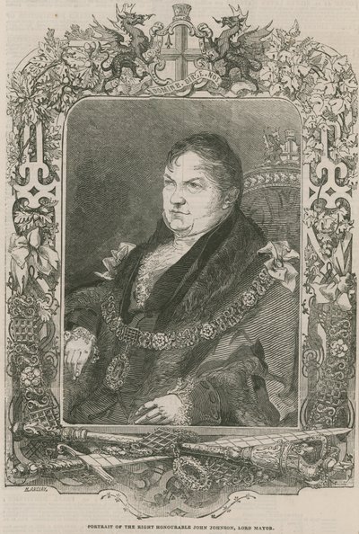 Portræt af den højre ærede John Johnson, overborgmester af English School