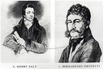 Portrætter af Henry Salt (1780-1827) og Bernardino Drovetti (1776-1852) af English School