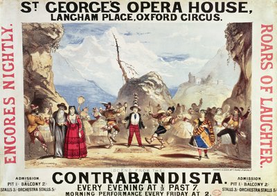 Plakat, der reklamerer for St.Georges operahus af English School