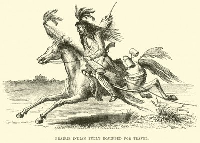 Prairie Indian fuldt udstyret til rejser af English School