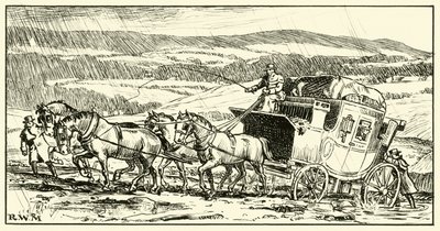 Pre-Macadam Road (blæk på papir) af English School
