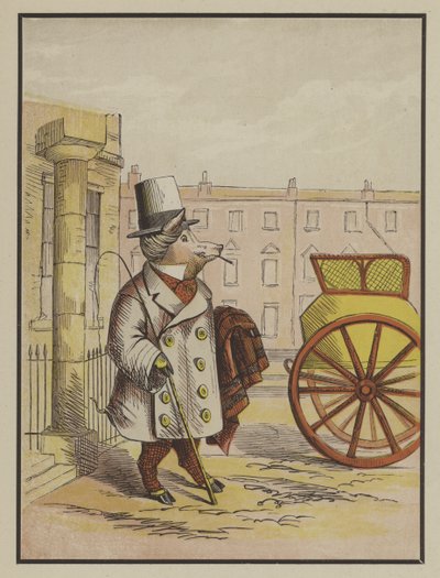 Precocious Piggy (farve litho) af English School
