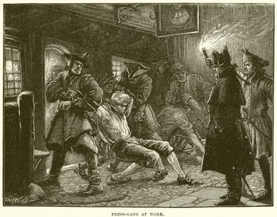 Presse-bande på arbejde af English School