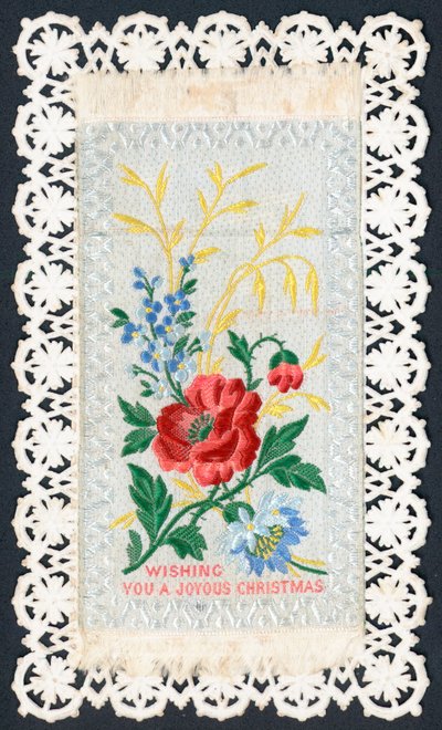 Smukke blomster, julekort af English School
