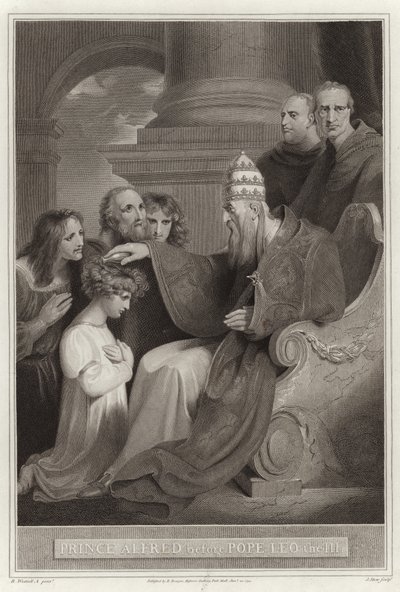 Prins Alfred før pave Leo den III af English School