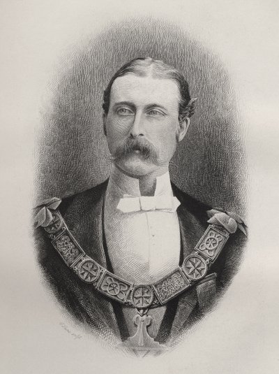 Prins Arthur William Patrick, hertug af Connaught og Strathearn, indgraveret af C. Laurie, fra 