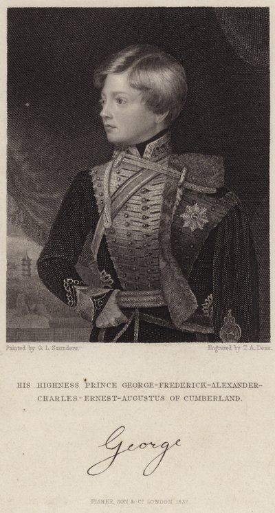 Prins George-Frederick-Alexander-Charles-Ernest-Augustus af Cumberland af English School