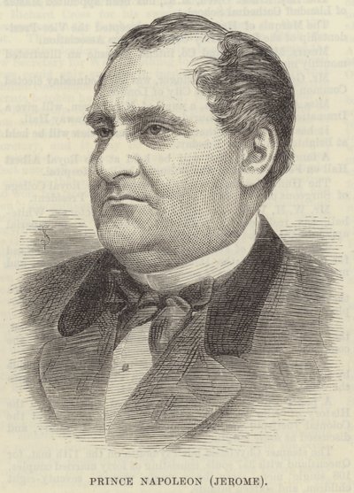 Prins Napoleon (Jerome) (gravering) af English School