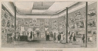 Hovedværelse i Suffolk Street Gallery af English School