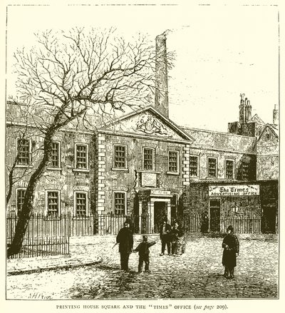 Printing House Square og Times Office af English School