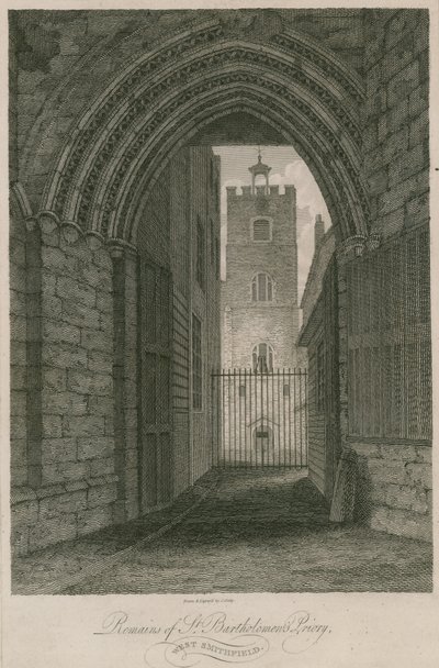 Priory of St Bartholomews, Smithfield af English School