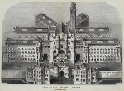 Fængsel for City of London, ved Holloway (gravering) af English School