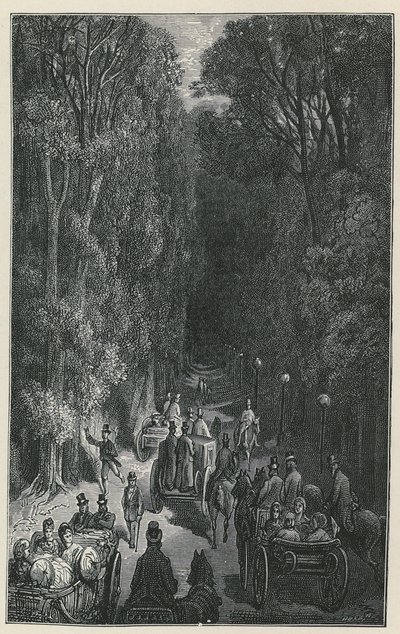 Procession ved Holland House, Middlesex af English School