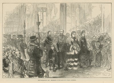 Procession i kirkeskibet St Pauls Cathedral af English School