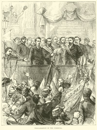 Kommunens proklamation, marts 1871 af English School