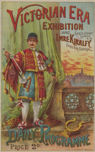 Program for Victorian Era Exhibition, 1897, ved Earls Court af English School