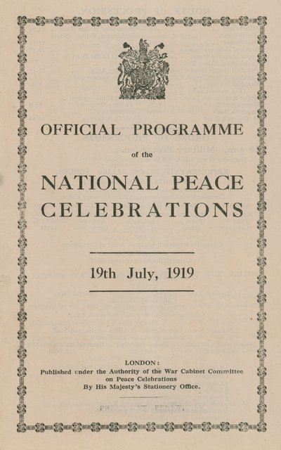 Program for de nationale fredsfester af English School