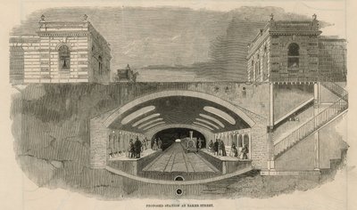 Foreslået station ved Baker Street af English School