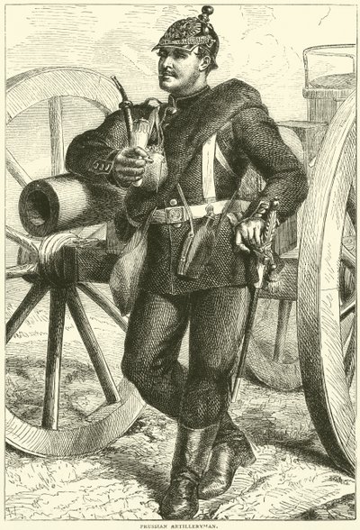 Preussisk artillerist, oktober 1870 af English School