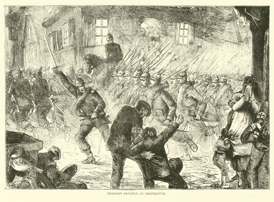 Preussisk fremrykning ved Gravelotte, august 1870 af English School