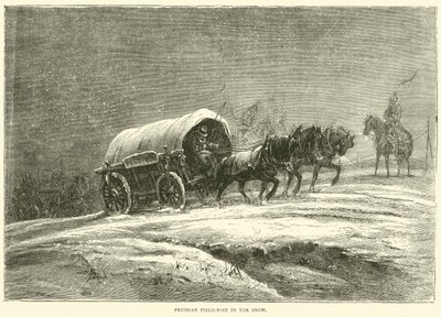Preussisk feltpost i sneen, oktober 1870 af English School