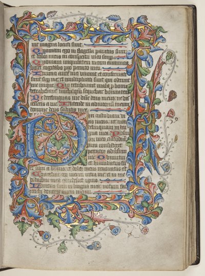 Psalter med Sarum-brugskalender, ca. 1425-75 (blæk, maling og guld på vellum) af English School