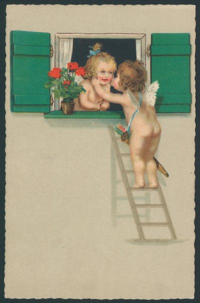 Putti kysser af English School