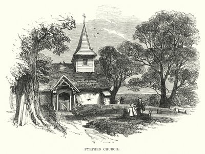 Pyrford Church (gravering) af English School