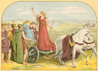 Dronning Boadicea af English School