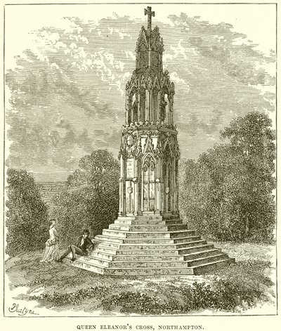 Queen Eleanors Cross, Northampton af English School