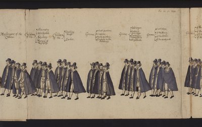 Begräbnisprozession von Königin Elisabeth I. von English School