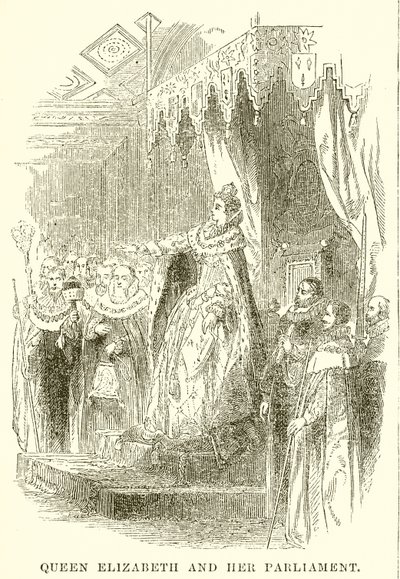 Königin Elizabeth und ihr Parlament von English School