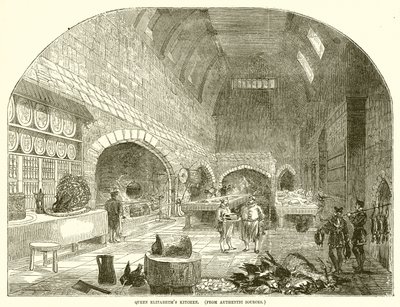 Dronning Elizabeths køkken af English School