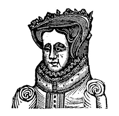 Queen Mary I (træsnit) af English School