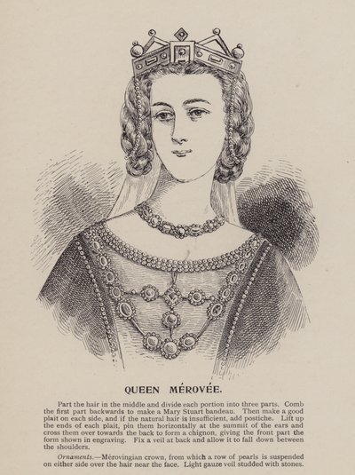 Dronning Merovee (kobberstik) af English School
