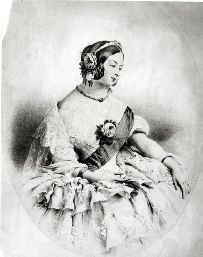 Dronning Victoria (1819-1901) af English School