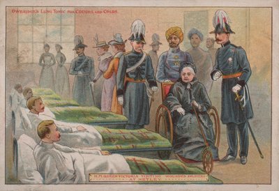 Dronning Victoria besøger sårede britiske soldater på Netley Hospital, Hampshire, 1898 af English School