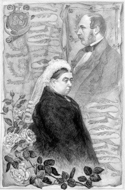 Dronning Victorias gyldne jubilæum, 1887 (bw-gravering) af English School