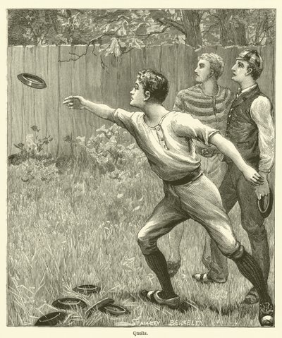 Quoits (gravering) af English School